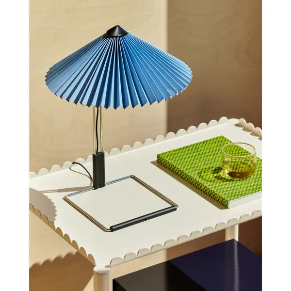 Matin Table Lamp Chrome/ White 300