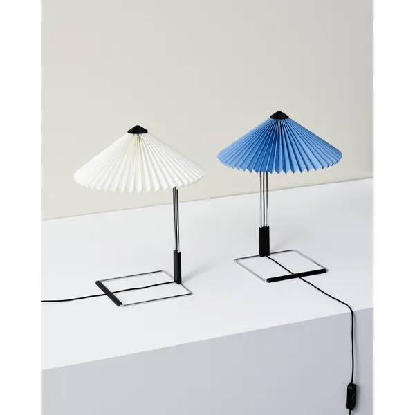 Matin Table Lamp Chrome/ White 300