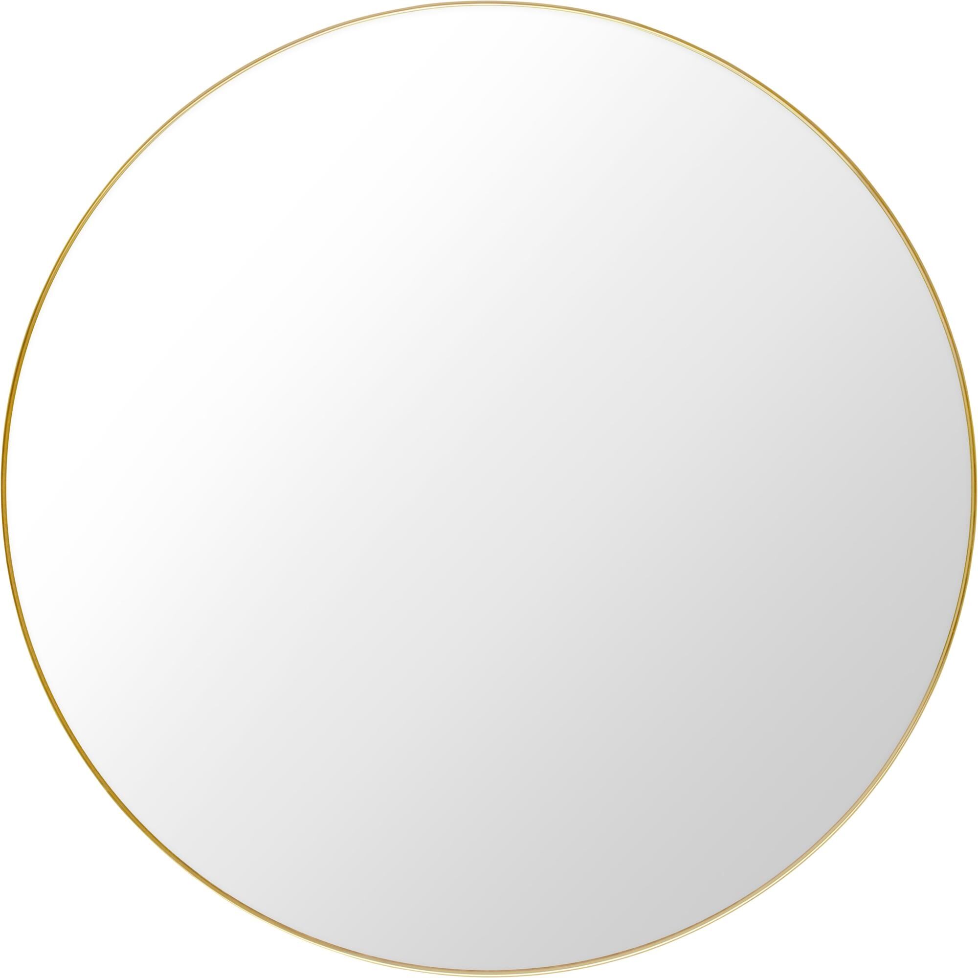 Miroir Mural Rond Ø110 cm Laiton Poli