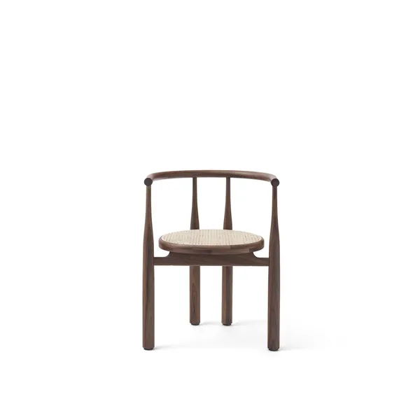 Bukowski Dining Chair Walnut with French Cane