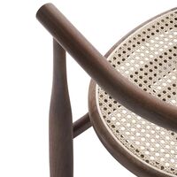 Bukowski Dining Chair Walnut with French Cane