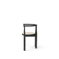 Bukowski Dining Chair Black with French Cane