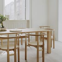 Bukowski Dining Chair Black with French Cane