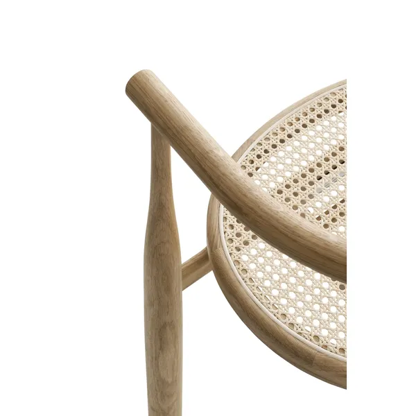 Bukowski Dining Chair Oak with French Cane