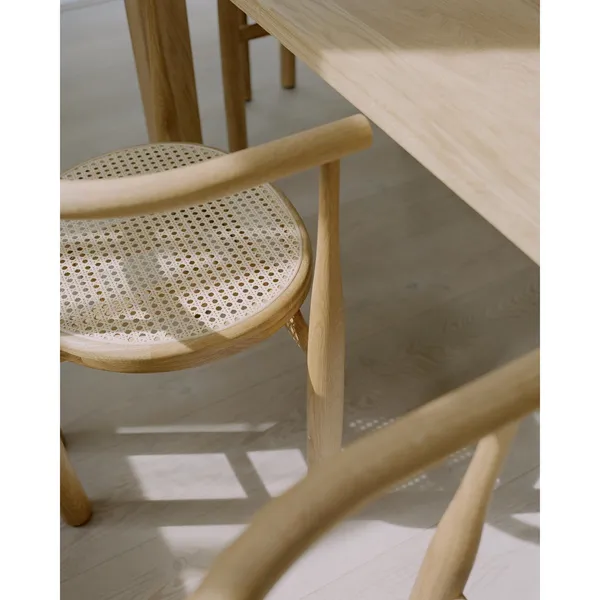 Bukowski Dining Chair Oak with French Cane