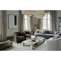 Covent Schmaler Sessel Dunkeltaupe
