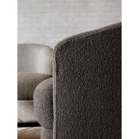 Covent Schmaler Sessel Dunkeltaupe