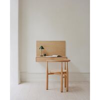 Tana Vægskrivebord Sort Bejdset Egetræ
