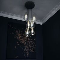 Anoli 6 Chandelier Nordic Gold