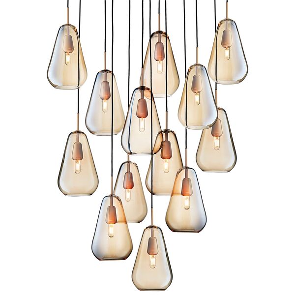 Lampadario Anoli 13 Nordic Gold