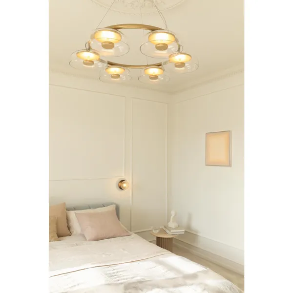 Blossi 6 Pendelleuchte Nordic Gold