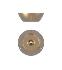 Blossi 8 Lysekrone Nordisk Guld & Klart Glas