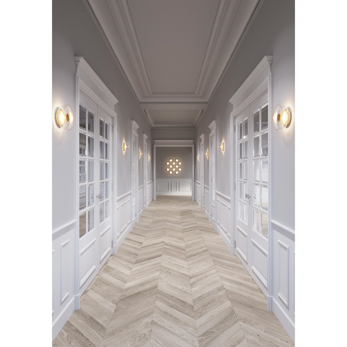 Blossi Wand-/ Plafondlamp Nordic Goud