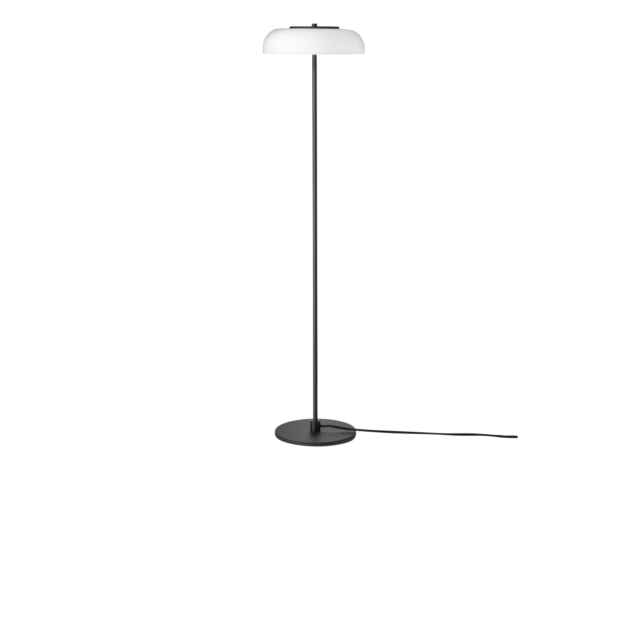 Blossi Golvlampa Svart/ Opalvit