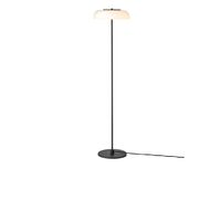 Blossi Gulvlampe Sort/ Opal Hvit