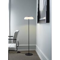 Blossi Gulvlampe Sort/ Opal Hvit