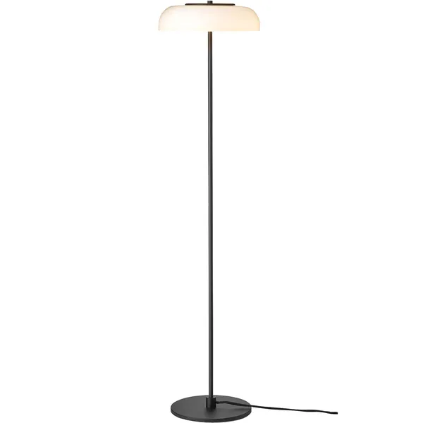 Blossi Gulvlampe Sort/Opal Hvid