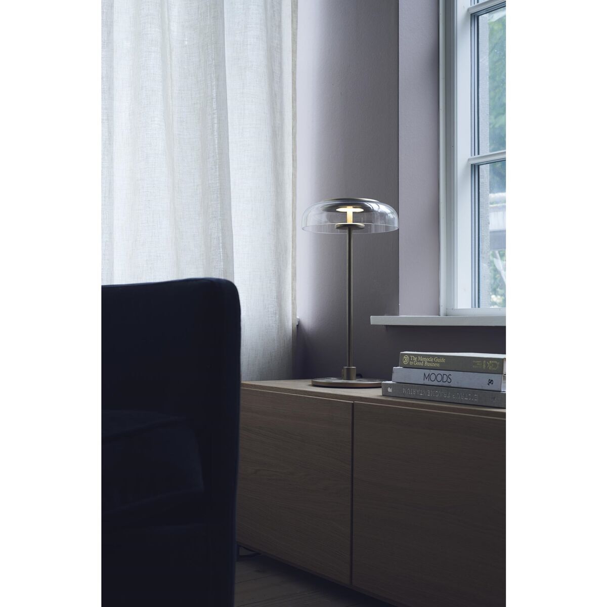 Blossi Table Lamp Nordic Gold/ Clear