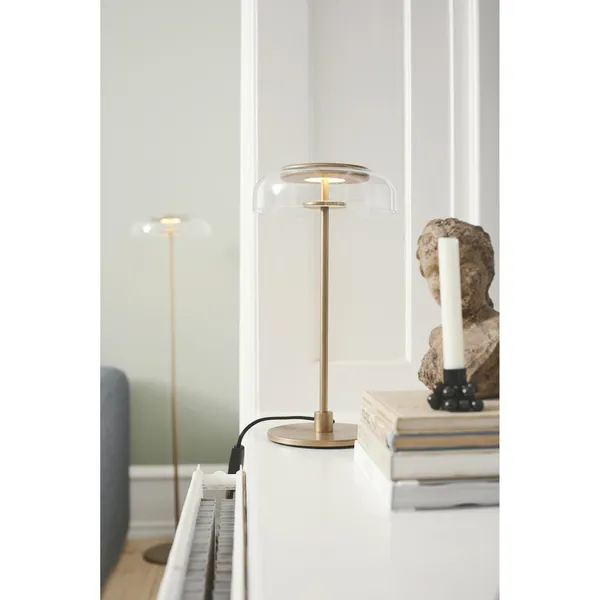 Blossi Table Lamp Nordic Gold/ Clear