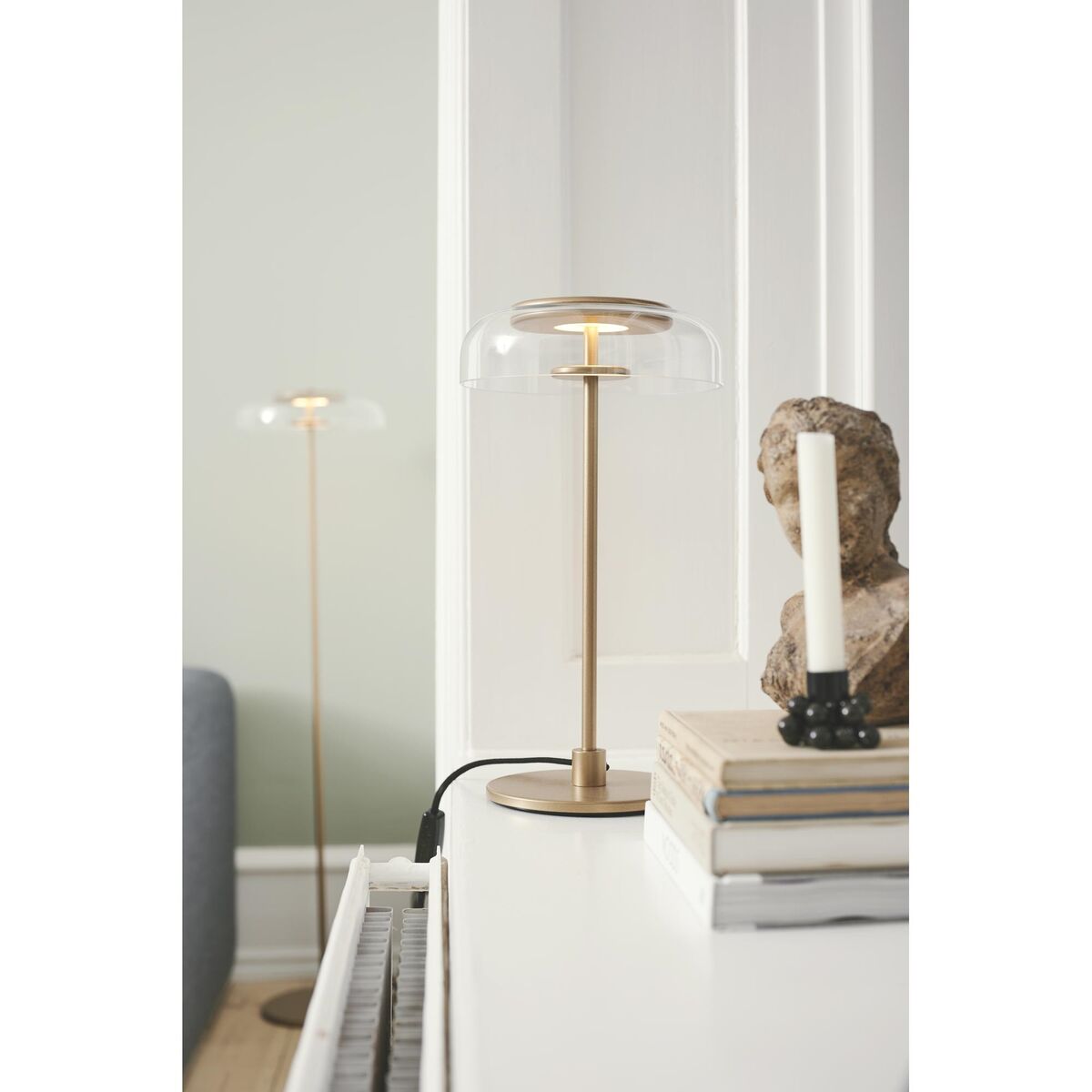 Blossi Table Lamp Nordic Gold/ Clear