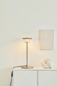 Blossi Tischlampe Nordisch Gold/ Klar