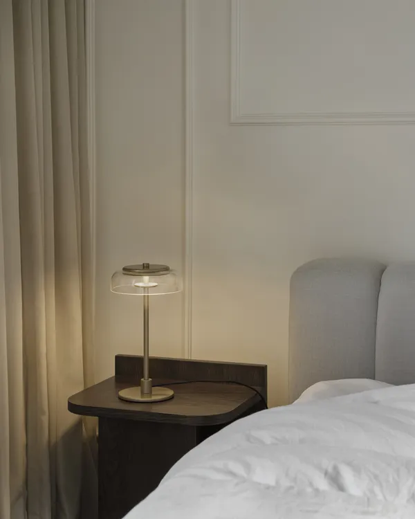 Blossi Bordlampe Lille Nordic Gold