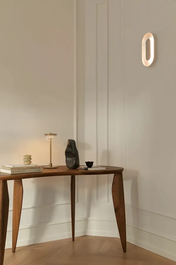 Blossi Bordlampe Lille Nordic Gold