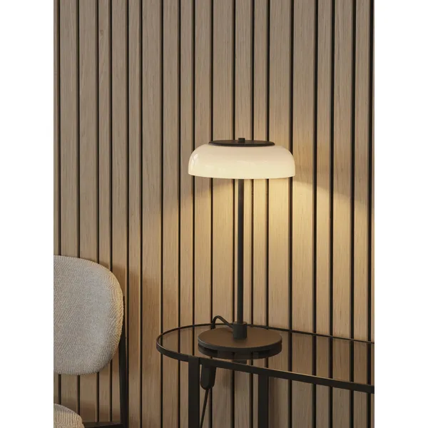 Blossi Table Lamp Small Black/ Opal
