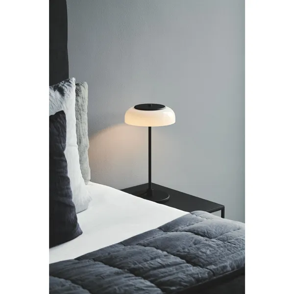 Blossi Table Lamp Small Black/ Opal