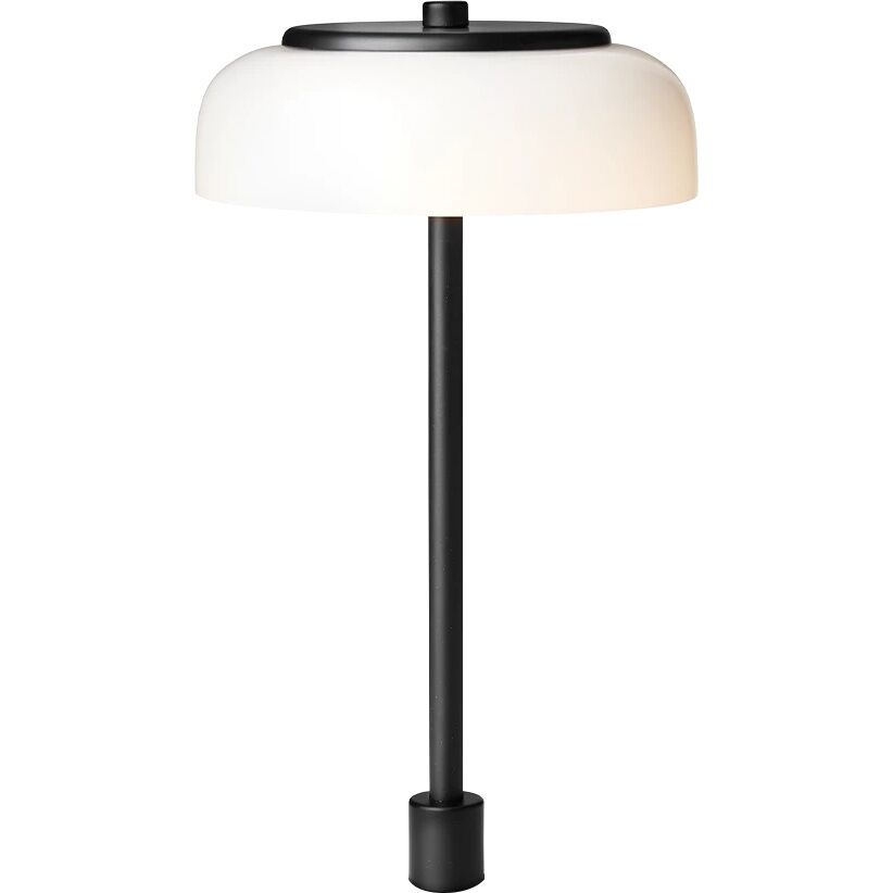 Blossi Innebygd Bordlampe Liten Sort/ Opal