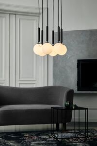 Miira 6 Pendel Lille Opal Hvid
