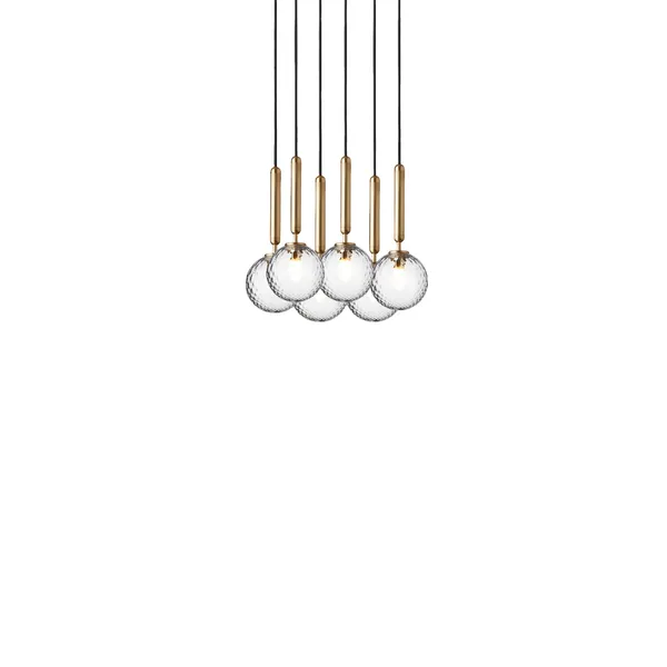 Miira 6 Pendel Børstet Messing/Optic Gold