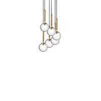 Miira 6 Pendel Børstet Messing/Optic Gold