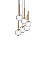 Miira 6 Pendel Børstet Messing/Optic Gold