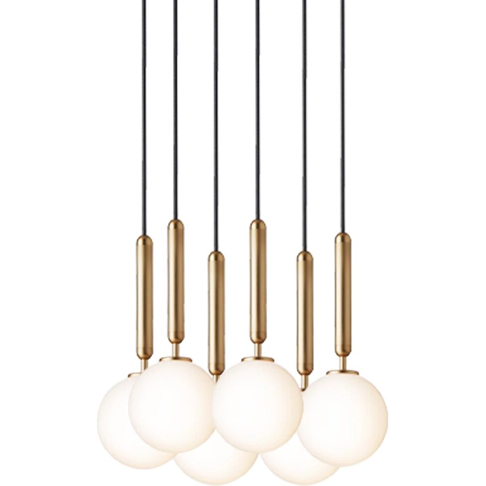 Miira 6 Suspension Petit Laiton et Opale