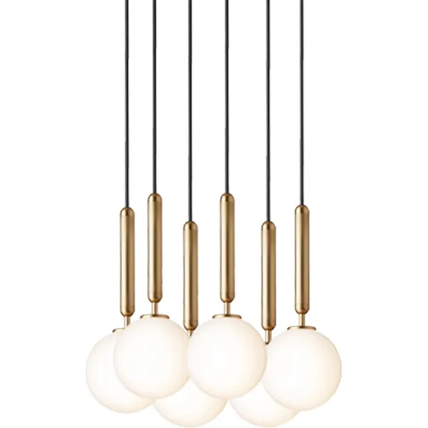 Miira 6 Pendel Lille Messing & Opal