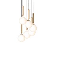 Miira 6 Pendel Lille Messing & Opal