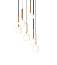Miira 6 Pendel Lille Messing & Opal
