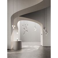 Miira 3 Pendant Large Brass & Clear Optic