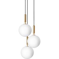 Miira 3 Pendel Stor Messing & Opal