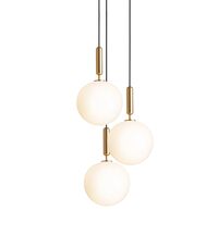Miira 3 Pendel Stor Messing & Opal