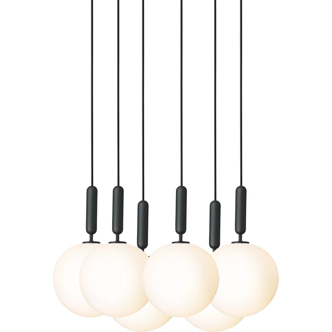 Miira 6 Taklampe Stor Opal Hvit