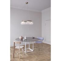 Miira 6 Circular Lysekrone Messing/Optic Klar