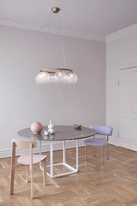 Miira 6 Circular Lysekrone Messing/Optic Klar