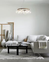 Miira 6 Circular Lysekrone Mørk Bronze/Optic Klar