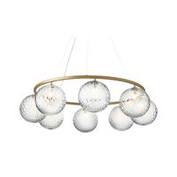 Miira 8 Circular Lysekrone Messing/Optic Clear
