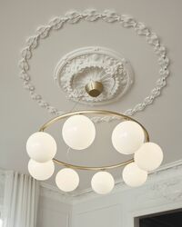 Miira 8 Circular Lysekrone Messing/Opal