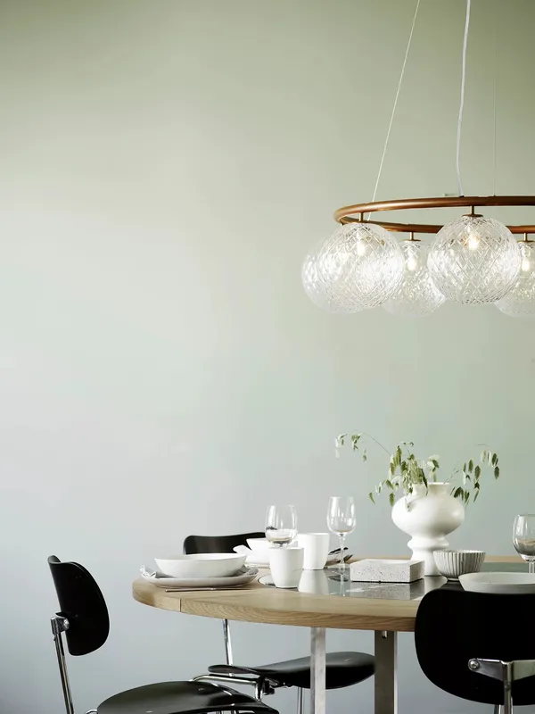 Miira 8 Circular Lysekrone Mørk Bronze/Optic Clear