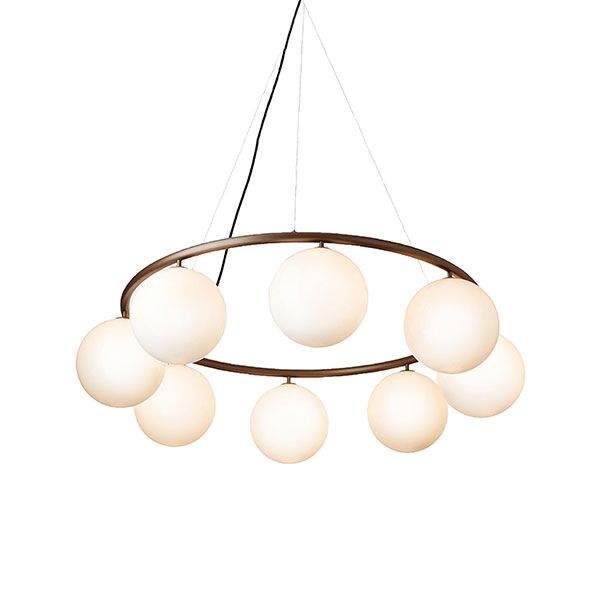 Miira 8 Circular Lysekrone Mrk Bronze/Opal