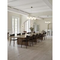 Miira 8 Circular Lysekrone Mørk Bronze/Opal